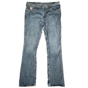 Cinch Jeans Mens 42X38 Blue Excellent Medium Wash Straight Leg Denim MB98034001